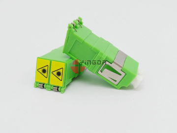 comprar Adaptador verde de la fibra óptica del duplex SM de LC/APC con el obturador, ningún reborde Fabricación en línea