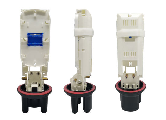 comprar MINI ABS de cierre de empalme de fibra óptica de 24 núcleos con panel de bloqueo en IP68 para FTTH FTTX Fabricación en línea
