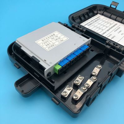 comprar FDB0208B Caja de terminación de fibra óptica para aplicaciones al aire libre con 2 orificios de entrada de cable y 8 adaptadores SC Fabricación en línea