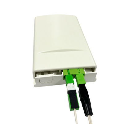 comprar 2 puertos de montaje en la pared de la caja de fibra de tempri­nación para la aplicación de cables de caída en el interior Fabricación en línea