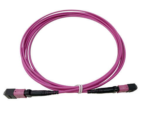 comprar 12 núcleos OM4 Fibra óptica MTP MPO Cable Patch Cord para el rendimiento óptimo de la red Centro de datos Fabricación en línea