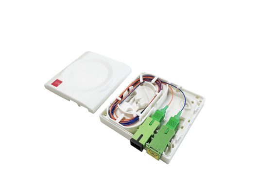 comprar Caja de terminación de fibra óptica 2Cores ABS tamaño compacto para una fácil instalación salida de pared óptica Fabricación en línea