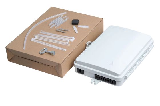 comprar Precio de fábrica Caja de terminación de fibra montada en la pared 8 núcleos 4 núcleos Para 2 * 3mm Fabricación en línea