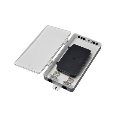 comprar 8 puertos O Caja de terminación de fibra óptica de plástico Mini cierre de empalme de fusión con bandeja de empalme para FTTH en interiores Fabricación en línea