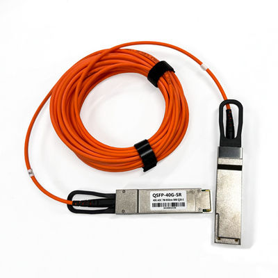 comprar 40Gbps QSFP+ AOC Cable óptico activo Multimodo OM2 1m 3m 5m 7m Cable SFP para distancias cortas Fabricación en línea