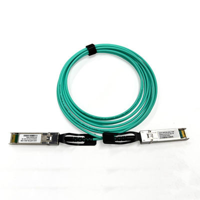 comprar 25G SFP28 Cables ópticos activos 50/125 OM3 MM 3,0 mm Cable AOC de color acuático 10 Mts Fabricación en línea