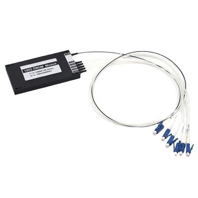 comprar Módulo AWG de caja ABS de plástico de fibra única LC/UPC, 100 GHz 1x5 DWDM Mux/Demux, 40 canales, banda C Fabricación en línea