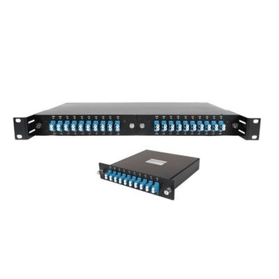 comprar Casetes de módulos WDM DWDM de fibra óptica fija para rack de 19 pulgadas X3 enchufables para transmisión FTTH Fabricación en línea