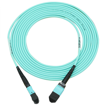 comprar 400G MPO Cable MPO a MPO Cordón de parche Femenino OM3 16 Tipo de fibra B 5M Fabricación en línea
