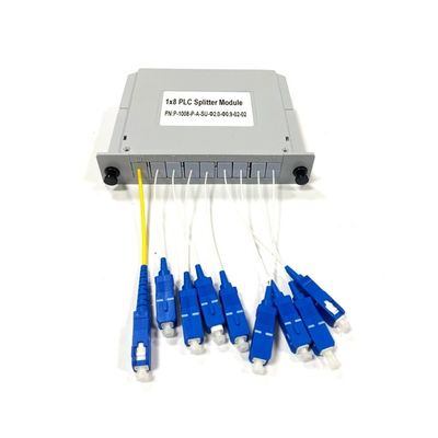 comprar Nuevo PLC de Fibra Óptica Splitter Plug-in de tipo 1x8 inserción de tarjeta de caja LGX con módulo de conector SC/UPC en sistemas de telecomunicaciones Fabricación en línea