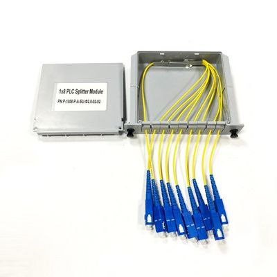 comprar 1x32 Optical Fiber PLC Splitter High Channel Isolation Minimizing Signal Interference in Fiber Optic Network Applications Fabricación en línea