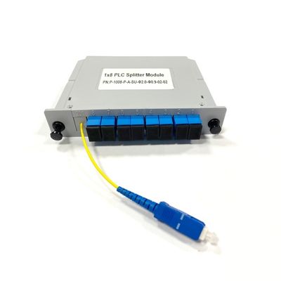comprar 1x8 Fiber Optic Splitter Module Ideal for Passive Optical Networks and Signal Distribution in Telecommunication Systems Fabricación en línea