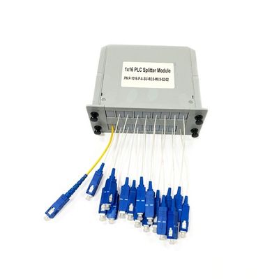 comprar New Fiber Optic PLC Splitter Plug-in type 1x16 LGX box card insert with SC/UPC Connector module in Telecommunication systems Fabricación en línea