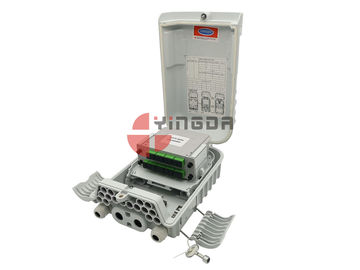 comprar Caja IP66 del cable de fribra óptica del soporte de poste de 16 puertos para el gris terminal de Caja de la siesta de FTTH Fabricación en línea