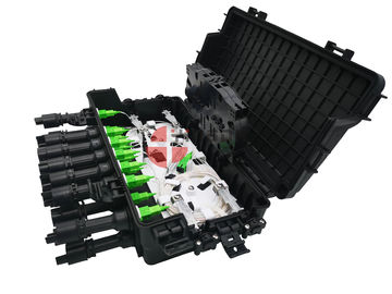 comprar Puertos 2 del cierre 16 de la caja común del cable de la fibra del acoplador del adaptador del SC en color del negro de 2 hacia fuera PP Fabricación en línea