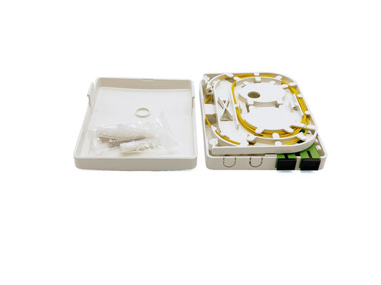 comprar SC Fibra Optica Rosette For Fiber de 2 bases al montado en la pared interior casero con el casete Fabricación en línea