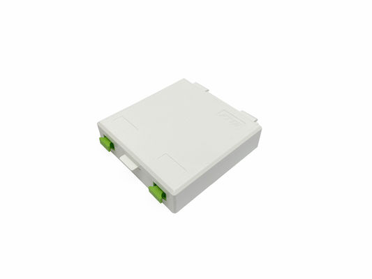 comprar Enchufe de pared interior portuario 86*86*23m m de Unibody de la caja de la terminación de la fibra óptica de 2 FTTH Fabricación en línea