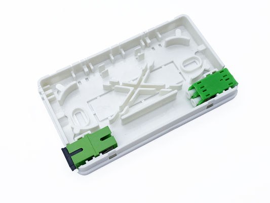 comprar Aleación montada en la pared portuaria OTB ODB de 2SC Mini Roseta Fiber Termination Box 2 blancos ABS+PC Fabricación en línea