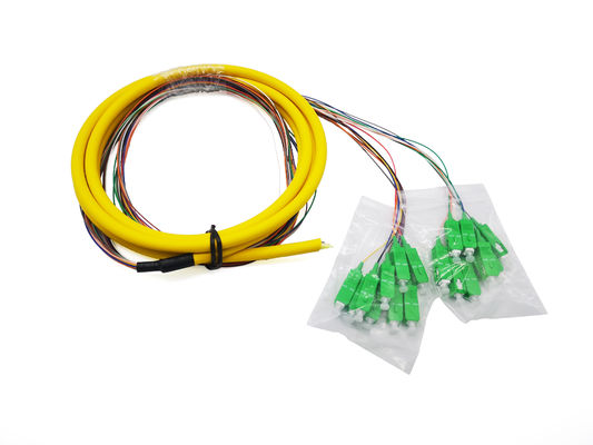 comprar 18 SC apretado G657A1 LSZH 0.9m m del almacenador intermediario del Fanout de la coleta 3Mts de la fibra óptica de los colores Fabricación en línea