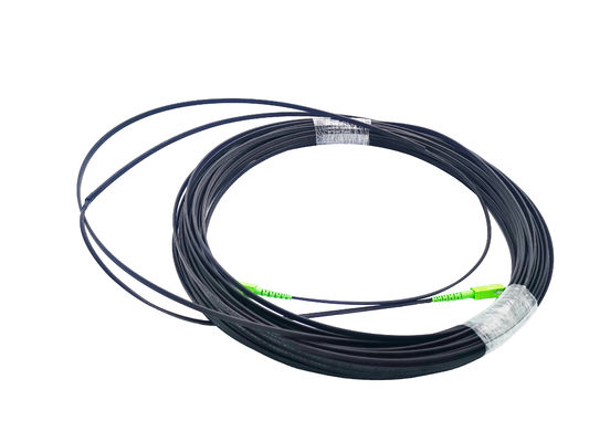 comprar Negro autosuficiente 3 2x5m m G657A1 del cable de descenso del alambre de acero del cordón de remiendo del SC de FTTH al aire libre Fabricación en línea