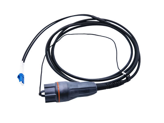comprar Cordón de remiendo de la fibra óptica de la prenda impermeable IP67 de FTTA 4.8m m G657A2 RRH Fabricación en línea