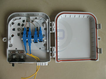 comprar Caja del divisor de la fibra óptica del PLC del plástico 1x8, caja FDB0208 de la terminación de la fibra óptica del soporte de la pared Fabricación en línea
