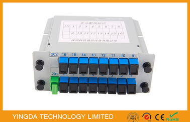 comprar 1260 - 1650 nanómetro Lgx 1 * divisores multi 1 del PLC de la fibra óptica del canal 16 x ranura 16 2 Fabricación en línea