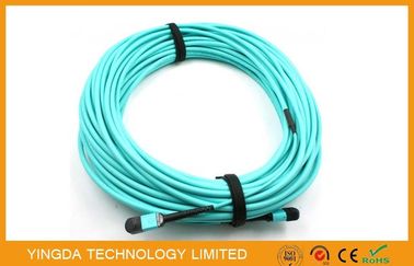 comprar 12 cable de las fibras OM3 10Gig MTP MPO, cable MPO - MPO 12 F.O. OM3 15 Mts del tronco Fabricación en línea