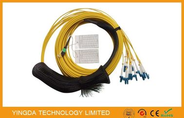 comprar Cable impermeable del SM MTP MPO, cable de fribra óptica de 12 bases con el enchufe del ojo de tracción Fabricación en línea