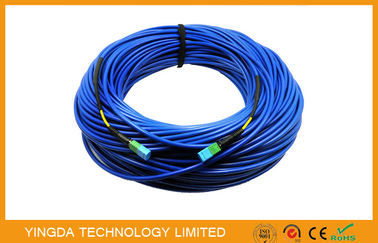 comprar 12 ronda óptica del cable de la fibra acorazada de acero MTP MPO de la fibra MTP, cordón de remiendo de MTP Fabricación en línea