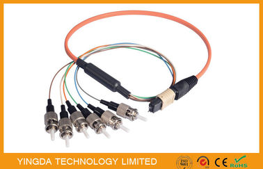 comprar Alrededor 8 de la fibra MPO/ST avive - hacia fuera acarree el cable Om2, puente 900um del conector macho de MTP Fabricación en línea