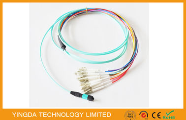 comprar Asamblea de cable plana con varios modos de funcionamiento de cinta del cable OM3 10G OFNR de MTP MPO 12Fibers Fabricación en línea