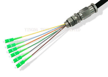 comprar De la fibra óptica 6 metro unimodales impermeable 0.9m m del SC/de APC 9/125 um OS2 LSZH 15 de la base de las coletas para las telecomunicaciones al aire libre Fabricación en línea