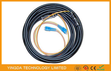 comprar Cable de la coleta de la fibra óptica del ST MU MT-RJ E200 SMA del SC del SC FC para las fibras de la TV 2, 4 fibras Fabricación en línea