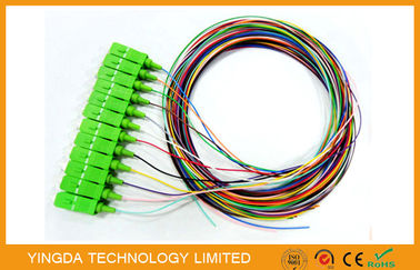 comprar Rendimiento del PVC LSZH de la coleta los 5M 0.9m m de la fibra óptica de FTTX + del LAN alto Fabricación en línea