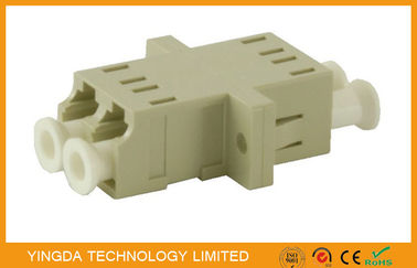 comprar Virola de cerámica de la fibra óptica del LC del adaptador del duplex con varios modos de funcionamiento del acoplador, adaptador de la fibra del LC Fabricación en línea