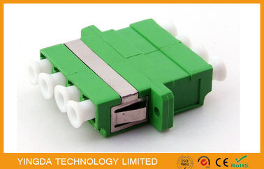 comprar Adaptador LC/APC, manera de fibra óptica de la fibra óptica del SM 9/125 um del patio 4 del verde del adaptador Fabricación en línea