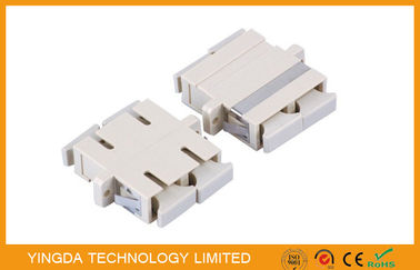 comprar Adaptador de la fibra óptica del milímetro DX del plástico de PBT/acoplador blancos, adaptador a dos caras del SC Fabricación en línea