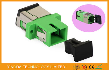 comprar Obediente a una cara del obturador del metal del SC APC del adaptador óptico auto de la fibra con ANSI Bellcore Fabricación en línea