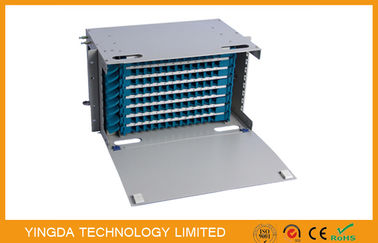 comprar Fibras de la bandeja 12 de la soldadura del marco de distribución de la fibra óptica del panel de remiendo del puerto del SC ODF 96 Fabricación en línea