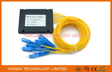 comprar GPON Fibra óptica de modo único PLC divisor 1x 8, módulo de divisor de PLC SC 1.5M Fabricación en línea