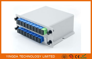 comprar Aluminio de fibra óptica del divisor del PLC LGX de la red de GPON 2 chasis del casete de la ranura Fabricación en línea