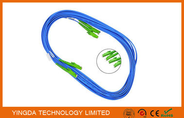 comprar E2000/APC - E2000/cable azul a dos caras unimodal LSZH del cordón de remiendo de la fibra óptica de APC Fabricación en línea