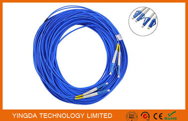 comprar Fibra óptica a dos caras LC - cordón de remiendo del solo modo del LC, canalización vertical del duplex del cable del remiendo de la fibra Fabricación en línea