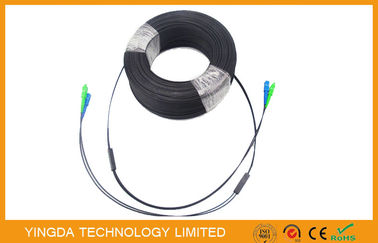 comprar El remiendo interior de la fibra óptica telegrafía SC APC - equipos LSZH FRP del Fanout de cable de descenso del duplex FTTH del SC Fabricación en línea