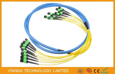 comprar 3D amarillo probó 96 el cable de la fibra MTP MPO, asambleas de cable de fribra óptica Fabricación en línea