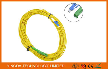 comprar HUBER + SUHNER E2000 al amarillo del pleno del cable LSZH del remiendo de la fibra óptica del LC LAN Fabricación en línea