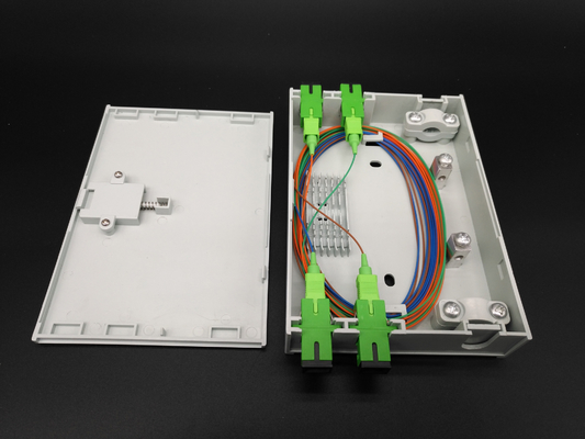 comprar 4 la caja de fibra óptica de la terminación de los puertos FTTH Pre-terminó la caja de empalme de la fusión de los corazones del CTO 12 Fabricación en línea