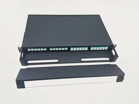 comprar 96 bahías del recinto 4 del panel de remiendo de los corazones 1U MPO de par en par 24 adaptadores de casete de los puertos MTP del LC Fabricación en línea