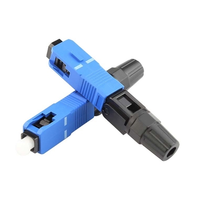 comprar SC rápido de fibra óptica del conector de Mecahncial del cable de descenso de FTTH, SC instalable en el campo LC FC G657A del conector Fabricación en línea